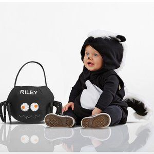 Pottery Barn Kids - Baby Skunk Halloween Costume - Size 12-24m